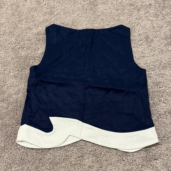 STAUD Raphael Linen Wave Top - Picture 5 of 6